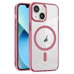 For iPhone 13 Ice Color Magnetic Series PC + Acrylic Magsafe Phone Case(Pink)