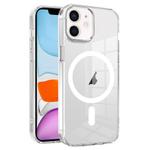 For iPhone 11 Ice Color Magnetic Series TPU Hybrid Acrylic Magsafe Phone Case(Transparent)