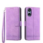 For Sony Xperia 5 V Dierfeng Dream Line TPU + PU Leather Phone Case(Purple)