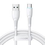 JOYROOM SA32-AC3 Starry Series 3A USB to USB-C / Type-C Fast Charging Data Cable, Length:1m(White)