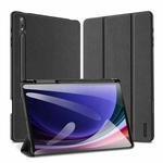 For Samsung Galaxy Tab S10+ DUX DUCIS Domo Series Magnetic Flip Leather Tablet Case(Black)