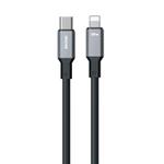 WK WDC-17 PD 20W USB-C/Type-C to 8 Pin Silicone Data Cable, Length: 1.2m(Black)