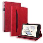 For Amazon Kindle Paperwhite 12th 2024 Splicing Shockproof Leather Tablet Case(Red)