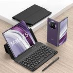For Huawei Mate X5 GKK Gear Adjustment Bluetooth Keyboard Leather Case with Capacitive Pen + Phone Case(Black)