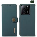 For Xiaomi Redmi K60 Ultra / 13T KHAZNEH Custer Texture RFID Genuine Leather Phone Case(Green)