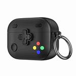 For AirPods Pro Game Console Shape Wireless Earphones Protective Case(Black)