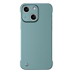 For iPhone 14 Frameless Metallic Paint Hybrid PC Phone Case(Green)