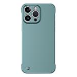 For iPhone 14 Pro Frameless Metallic Paint Hybrid PC Phone Case(Green)