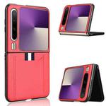For Huawei Pura X Litchi Texture Card Slots Back Cover Phone Case(Red)