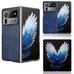 For Tecno Phantom V Fold2 Litchi Texture Back Cover Phone Case(Blue)