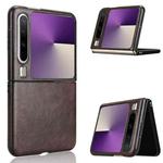 For Huawei Pura X Litchi Texture Back Cover Phone Case(Brown)