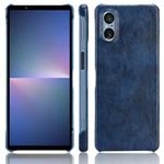 For Sony Xperia 5 V Litchi Texture Back Cover Phone Case(Blue)