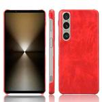 For Sony Xperia 1 VI Litchi Texture Back Cover Phone Case(Red)