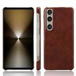 For Sony Xperia 1 VI Litchi Texture Back Cover Phone Case(Brown)