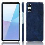 For Sony Xperia 10 VI Litchi Texture Back Cover Phone Case(Blue)