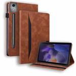 For Lenovo Xiaoxin Pad Pro 12.7 Splicing Shockproof Leather Tablet Case(Brown)