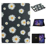 For Samsung Galaxy Tab A9 Flower Pattern Horizontal Flip PU Tablet Case with Sleep / Wake-up Function(Small Daisies)