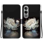 For OnePlus Nord CE4 5G Crystal Texture Colored Drawing Leather Phone Case(Crystal Peony)