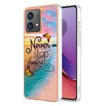 For Motorola Moto G84 Electroplating IMD TPU Phone Case(Dream Butterfly)