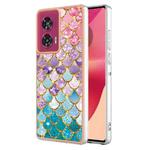 For Motorola Edge 50 Fusion Electroplating IMD TPU Phone Case(Colorful Scales)