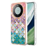 For Huawei Mate 60 Pro Electroplating IMD TPU Phone Case(Colorful Scales)