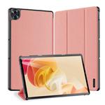 For Realme Pad 2 11.5 DUX DUCIS Domo Series Magnetic Flip Leather Tablet Case(Pink)