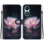 For Honor X5 Plus / Play 40C Crystal Texture Colored Drawing Leather Phone Case(Purple Peony)