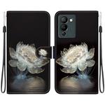 For Infinix Note 12 G96 X670 Crystal Texture Colored Drawing Leather Phone Case(Crystal Peony)