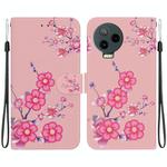 For Infinix Note 12 Pro 4G Crystal Texture Colored Drawing Leather Phone Case(Cherry Blossoms)