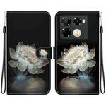 For Infinix Note 40 Pro+ 5G Crystal Texture Colored Drawing Leather Phone Case(Crystal Peony)