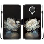 For Nokia G10 / G20 Crystal Texture Colored Drawing Leather Phone Case(Crystal Peony)