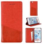 For iPhone 6 MUXMA MX109 Horizontal Flip Leather Case with Holder & Card Slot & Wallet(Red)