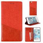 For iPhone 6 Plus MUXMA MX109 Horizontal Flip Leather Case with Holder & Card Slot & Wallet(Red)