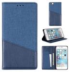 For iPhone 6 Plus MUXMA MX109 Horizontal Flip Leather Case with Holder & Card Slot & Wallet(Blue)