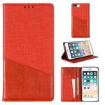 For iPhone 7 Plus / 8 Plus MUXMA MX109 Horizontal Flip Leather Case with Holder & Card Slot & Wallet(Red)