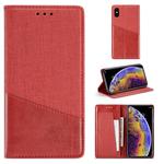 For iPhone X / XS MUXMA MX109 Horizontal Flip Leather Case with Holder & Card Slot & Wallet(Red)