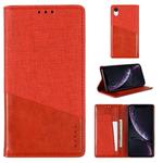 For iPhone XR MUXMA MX109 Horizontal Flip Leather Case with Holder & Card Slot & Wallet(Red)