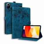For Xiaomi Redmi Pad 8.8 2025 Cartoon Sakura Cat Embossed Leather Tablet Case(Blue)