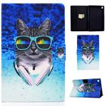 For Huawei MatePad T8 Electric Pressed TPU Colored Drawing Horizontal Flip Leather Case with Holder & Card Slots & Anti-slip Strip(Headphone Cat)