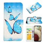 For Samsung Galaxy A54 Oil Embossed 3D Drawing Leather Phone Case(3 Butterflies)