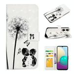 For Samsung Galaxy A04e Oil Embossed 3D Drawing Leather Phone Case(Couple Dandelion)