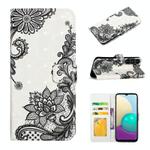 For Samsung Galaxy A13 4G Oil Embossed 3D Drawing Leather Phone Case(Lace Flower)