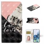 For Samsung Galaxy A71 4G Oil Embossed 3D Drawing Leather Phone Case(Stitching Marble)