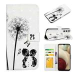 For Samsung Galaxy A15 Oil Embossed 3D Drawing Leather Phone Case(Couple Dandelion)