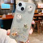For iPhone 13 Cosmic Star Laser Sequin Epoxy TPU Phone Case(Transparent)