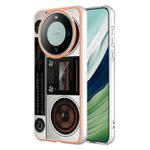 For Huawei Mate 60 Pro Electroplating Dual-side IMD Phone Case(Retro Radio)