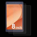 For LUCA TE084 M4V1-B 8.0 2pcs 0.3mm 9H Explosion-proof Tempered Tablet Glass Film