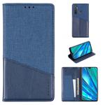 For OPPO Realme 5 Pro MUXMA MX109 Horizontal Flip Leather Case with Holder & Card Slot & Wallet(Blue)