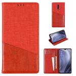 For OPPO Reno Z MUXMA MX109 Horizontal Flip Leather Case with Holder & Card Slot & Wallet(Red)