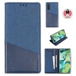 For OPPO Find X2 MUXMA MX109 Horizontal Flip Leather Case with Holder & Card Slot & Wallet(Blue)